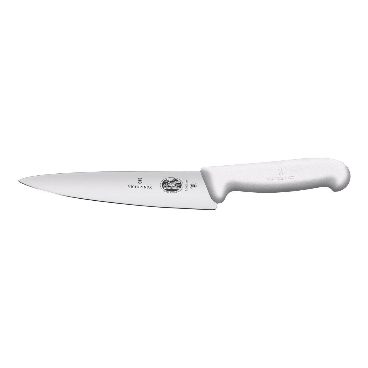 VICTORINOX Fibrox Carving Knife, 19cm - White - Straight Edge