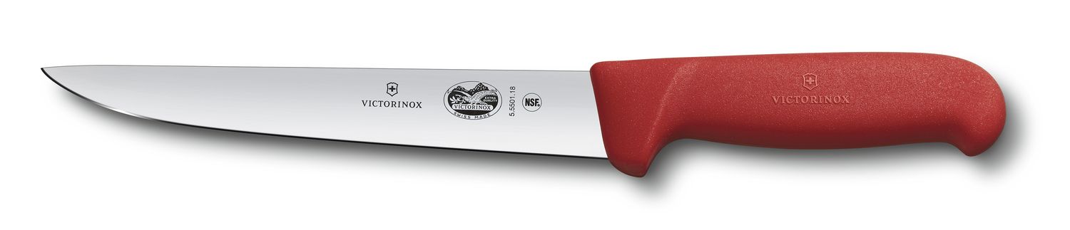 VICTORINOX Sticking and Butchers Knife - Red - 20 cm - Straight Edge