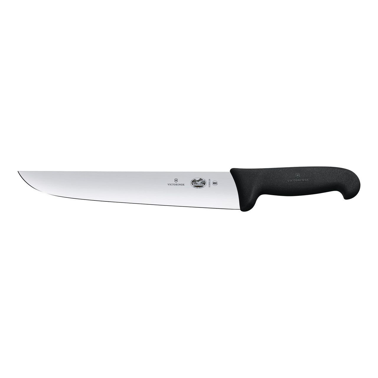 VICTORINOX Fibrox Butcher's Knife, 16cm, Straight Edge - Black