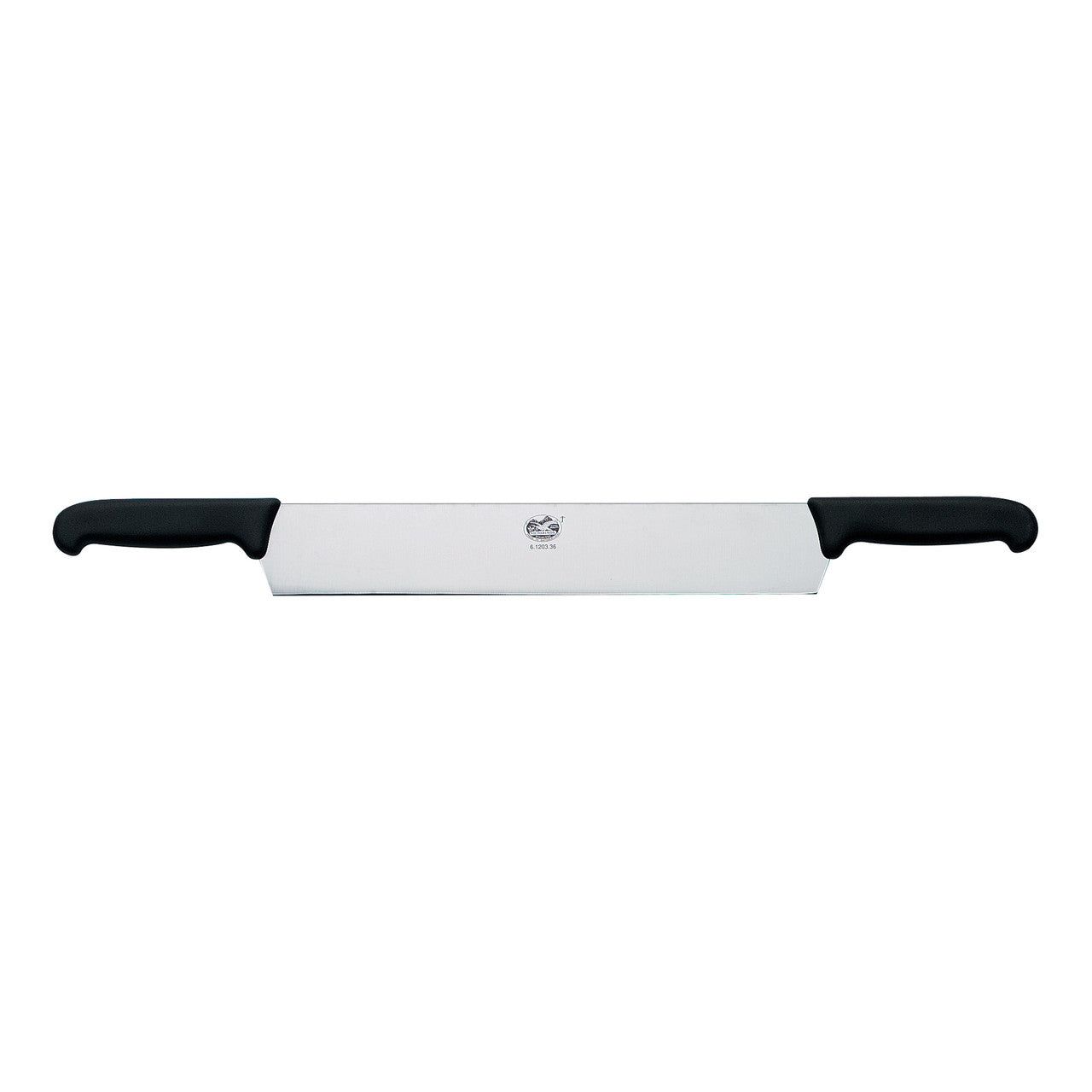 VICTORINOX Fibrox Cheese Knife, 2 Handle, 36cm Blade - Black - Straight Edge