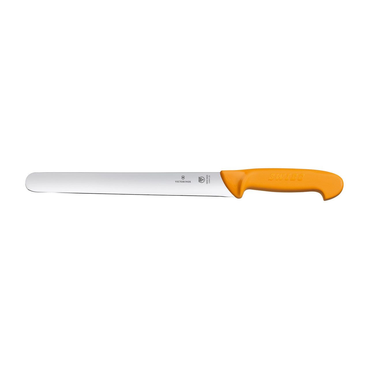 VICTORINOX Swibo Slicing Knife, 25cm Round Blade 30mm width - Yellow - Straight Edge