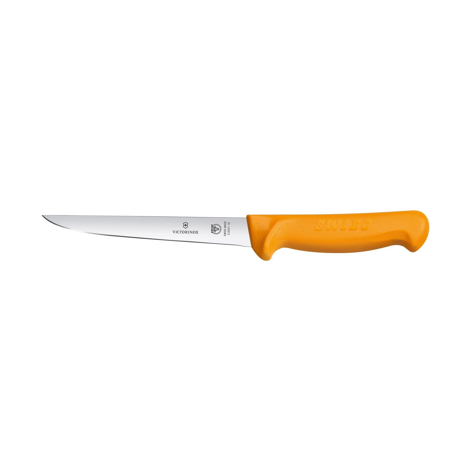 VICTORINOX Swibo Boning Knife, 14cm Straight Wide Blade - Yellow - Straight Edge