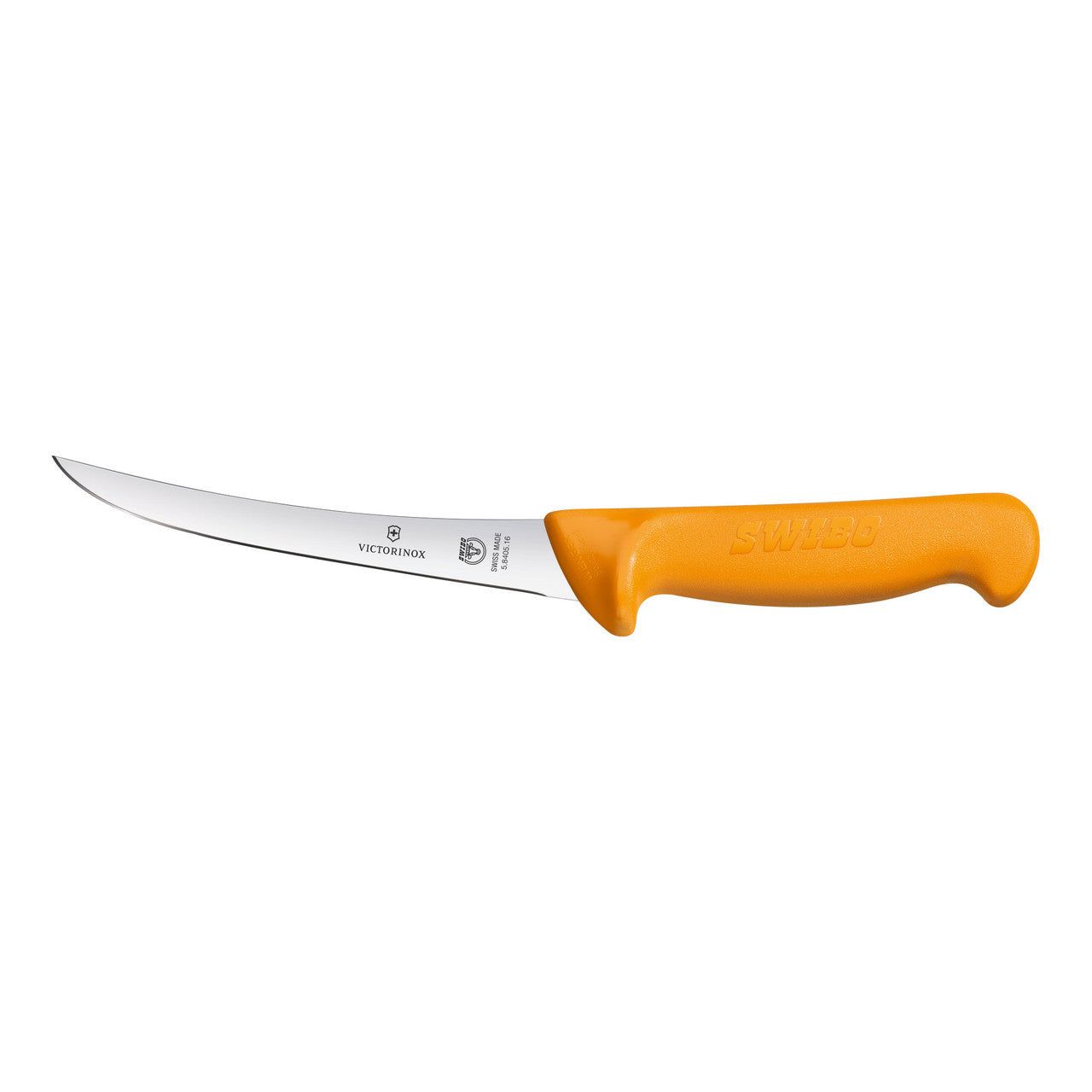 VICTORINOX Swibo Boning Knife, 16cm Curved Blade - Yellow - Straight Edge