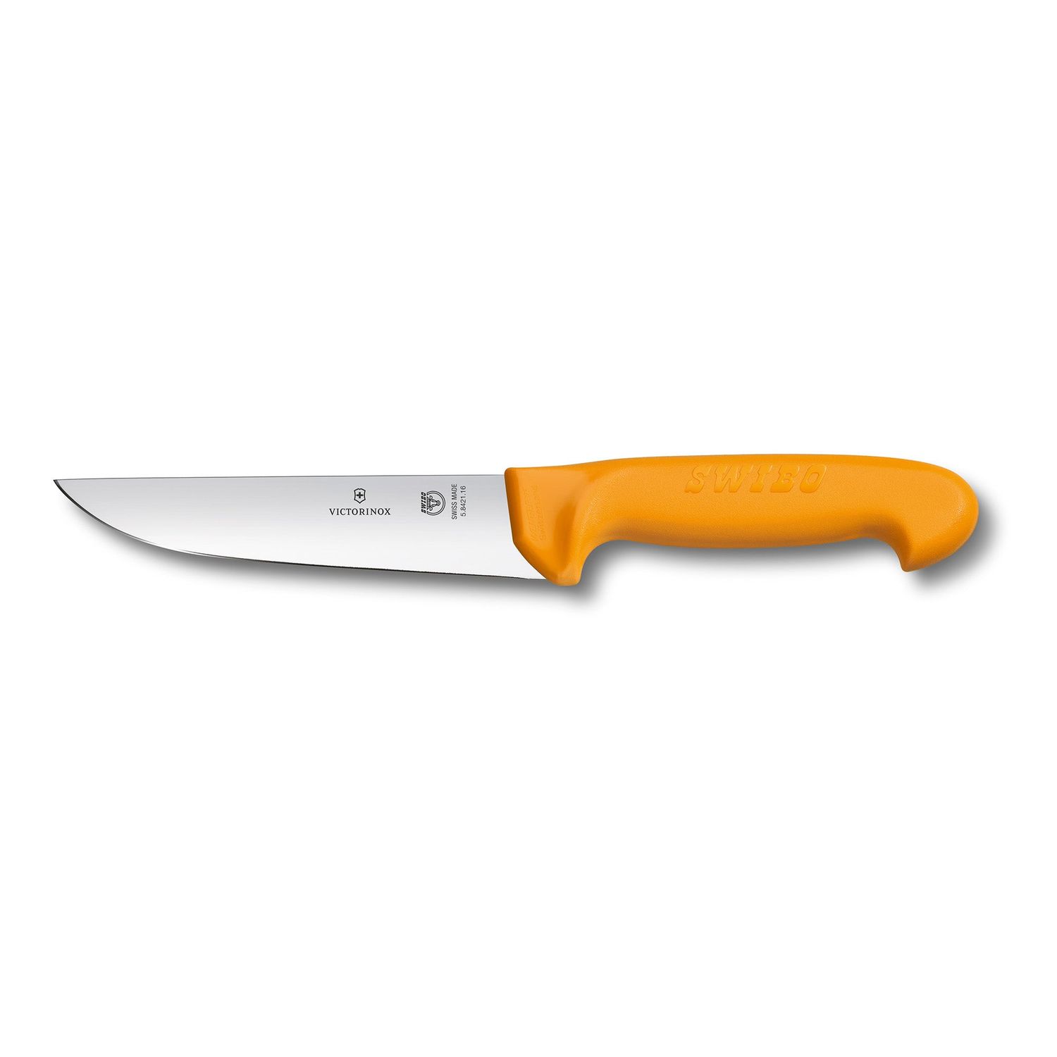 VICTORINOX Swibo Butchers Knife, 18cm Straight Back Blade - Straight Edge