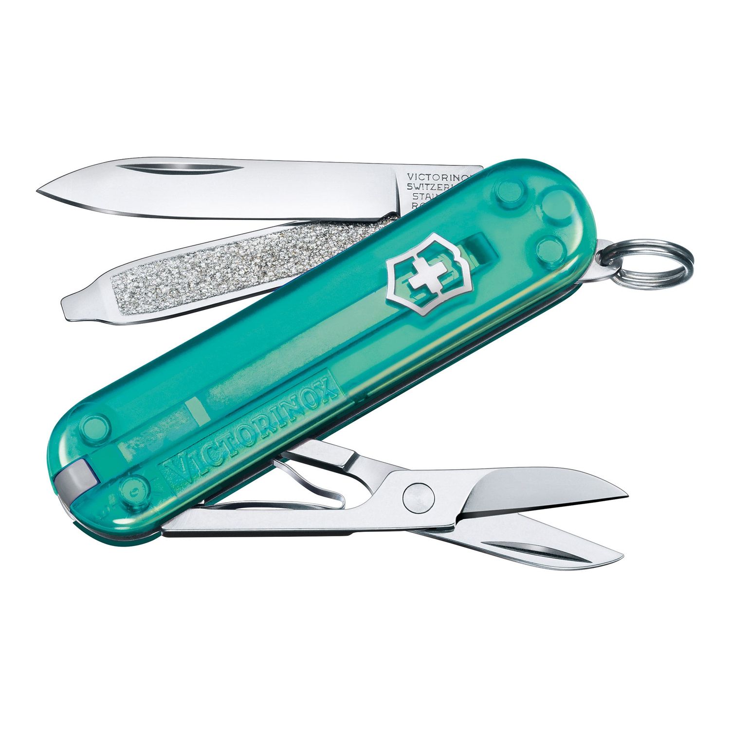 VICTORINOX Swiss Army Knife Classic SD - Transparent - Tropical Surf