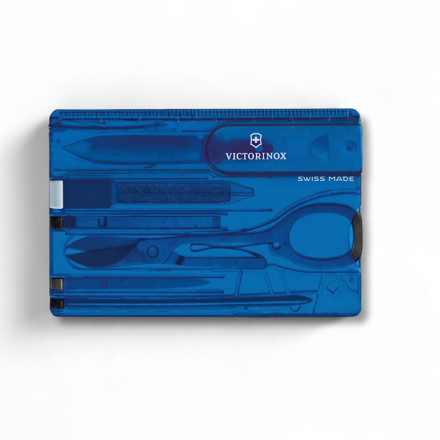 VICTORINOX Swiss Army Knife Swiss Card Classic - Blue Transparent
