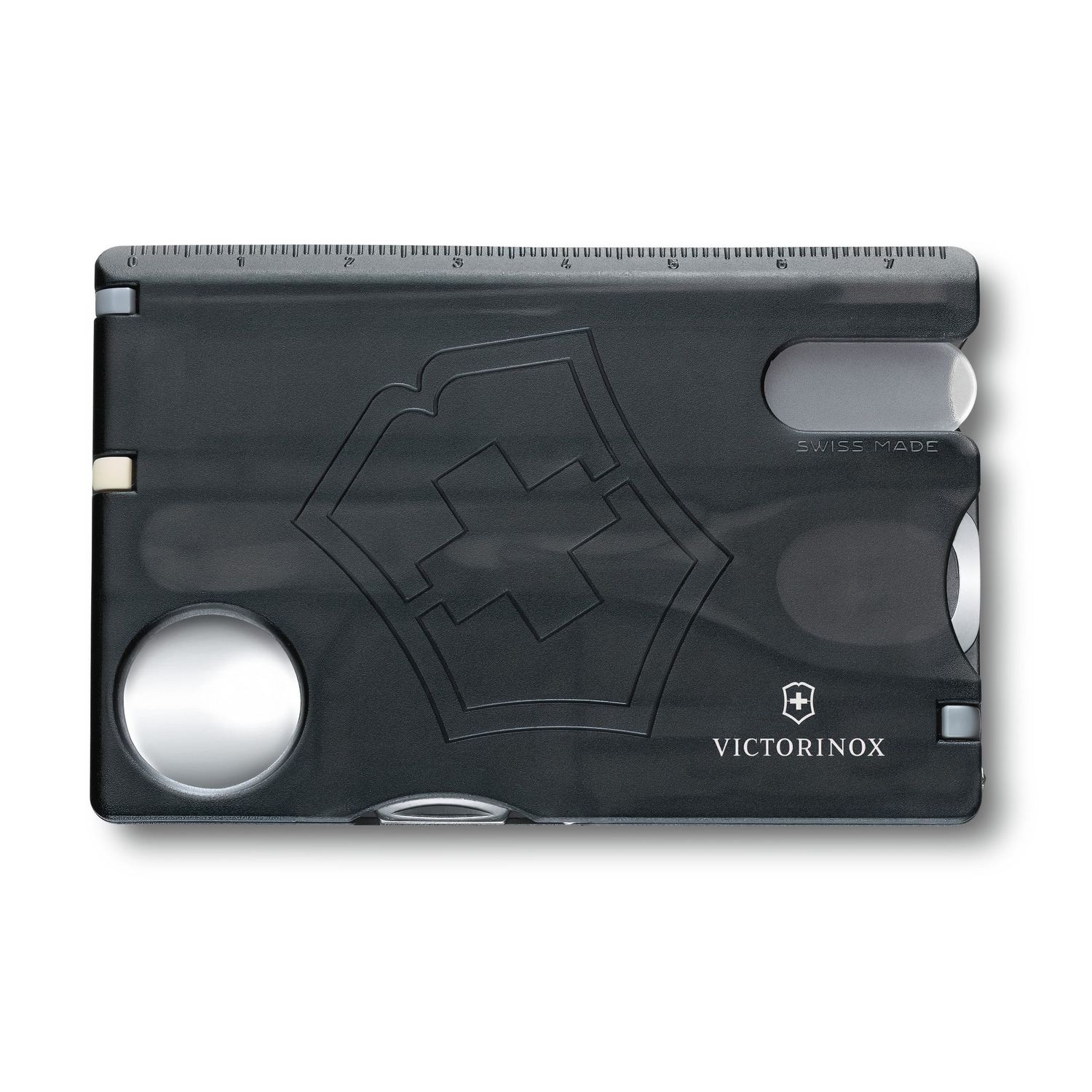 VICTORINOX Swiss Army Knife Swiss Card Nailcare - Black Transparent