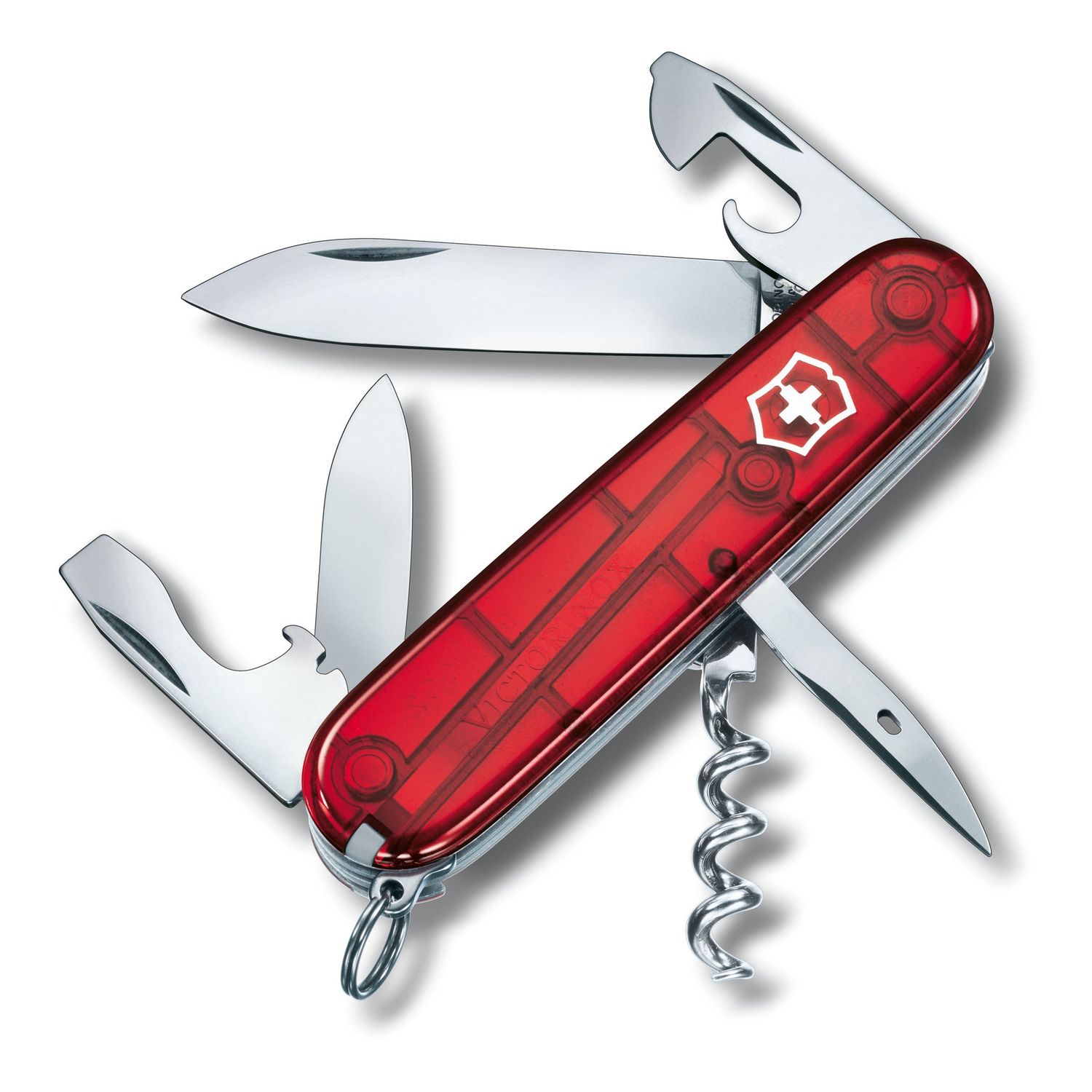 VICTORINOX Swiss Army Knife Spartan - Red Transparent