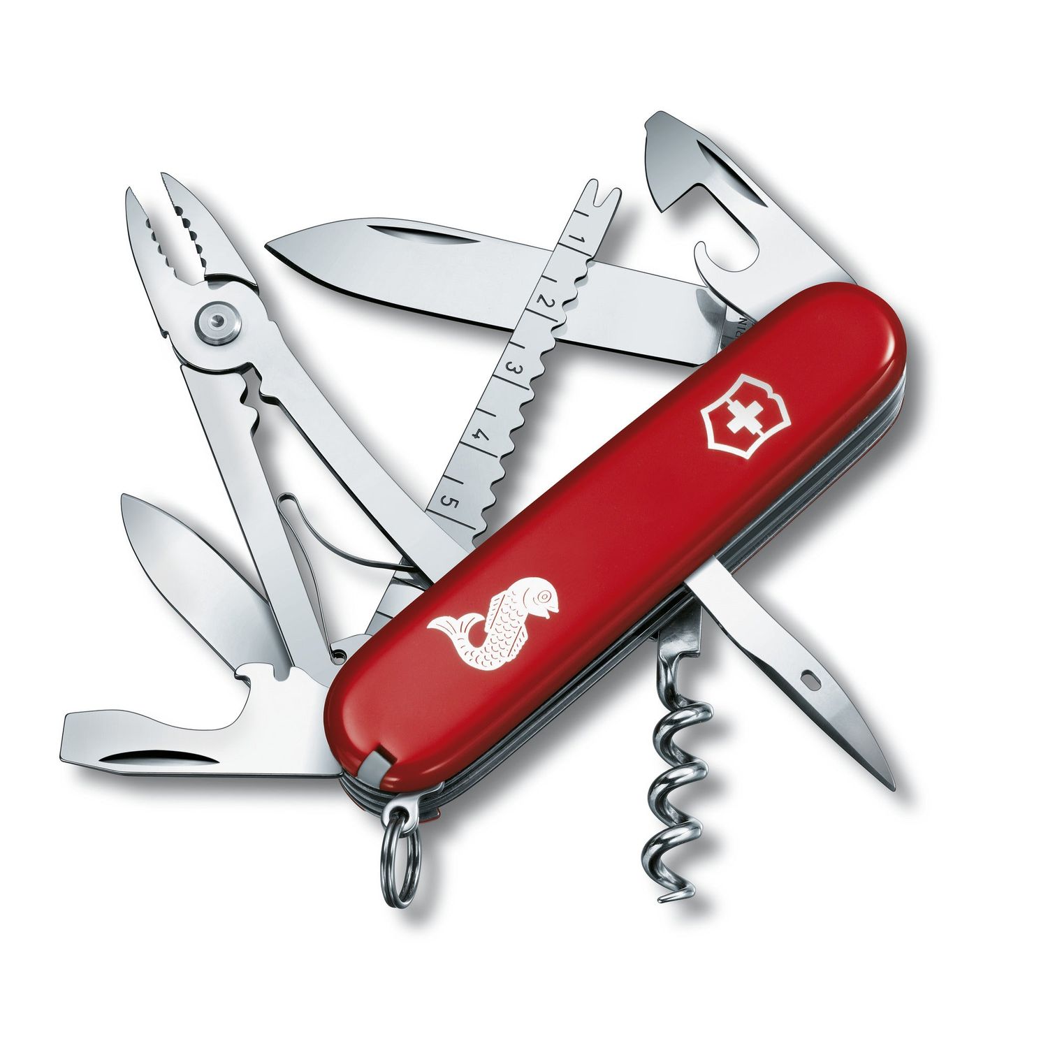 VICTORINOX Swiss Army Knife Angler - Red