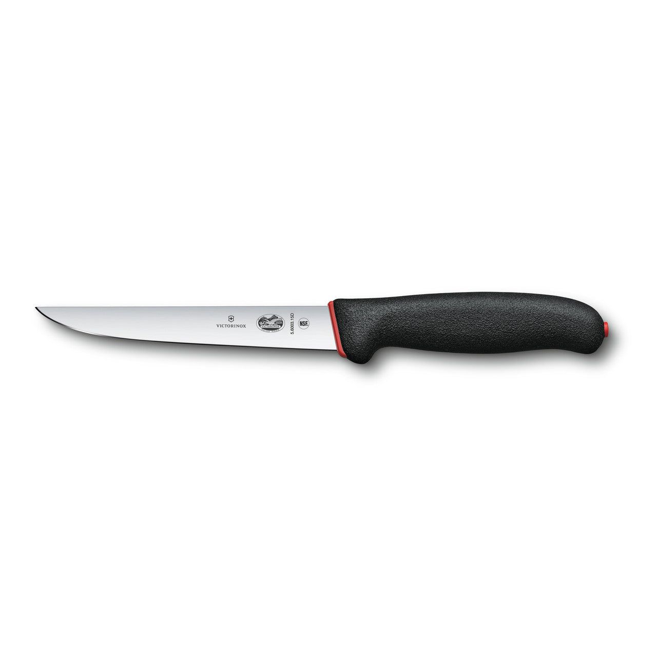 VICTORINOX Boning Knife, 15cm, Straight, Wide Blade, Dual Grip - Straight Edge