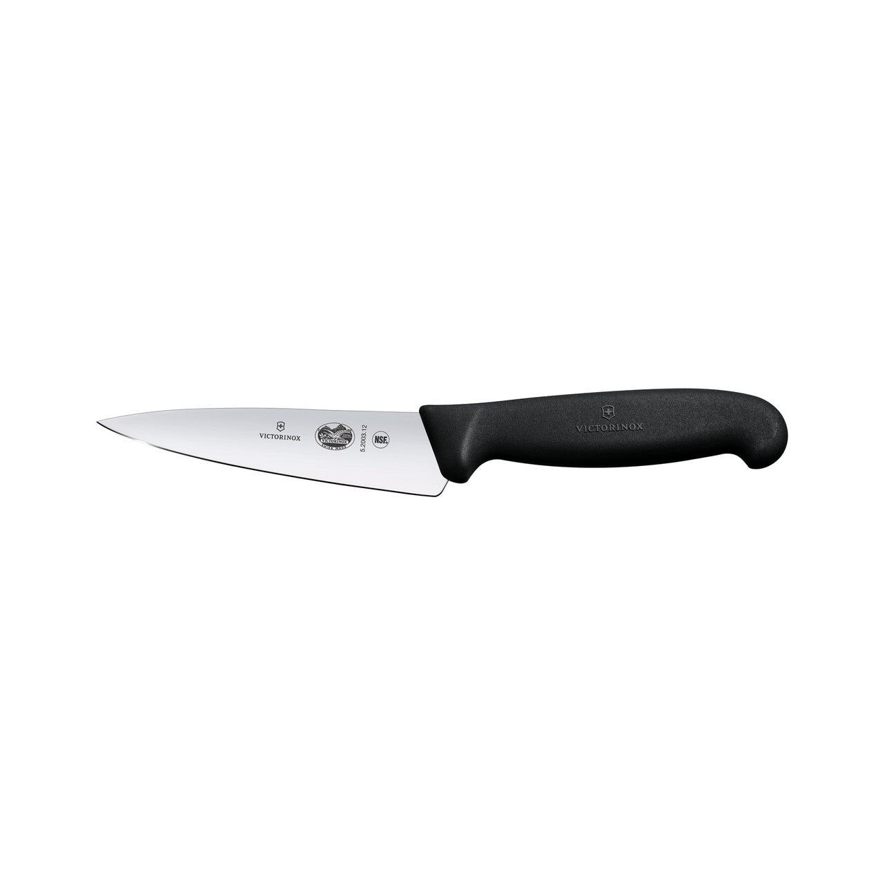 VICTORINOX Fibrox Fibrox Carving Knife, 12cm - Black - Straight Edge