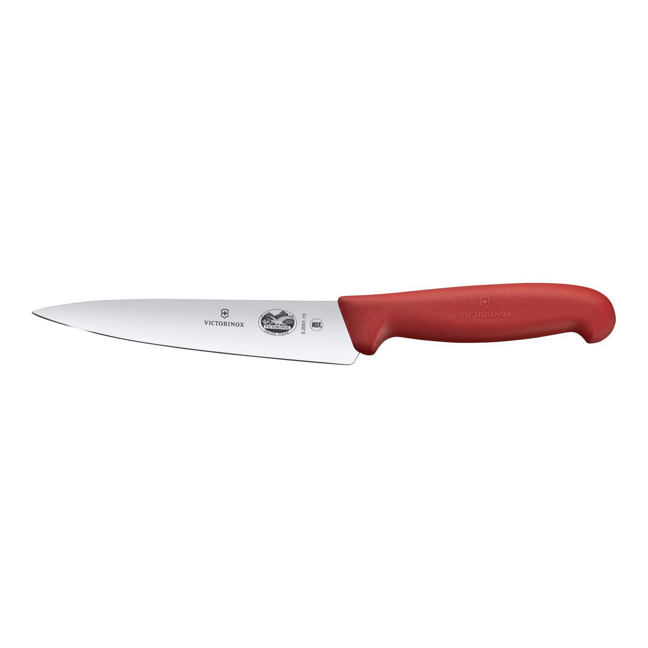 VICTORINOX Fibrox Office Knife, 15cm - Red - Straight Edge