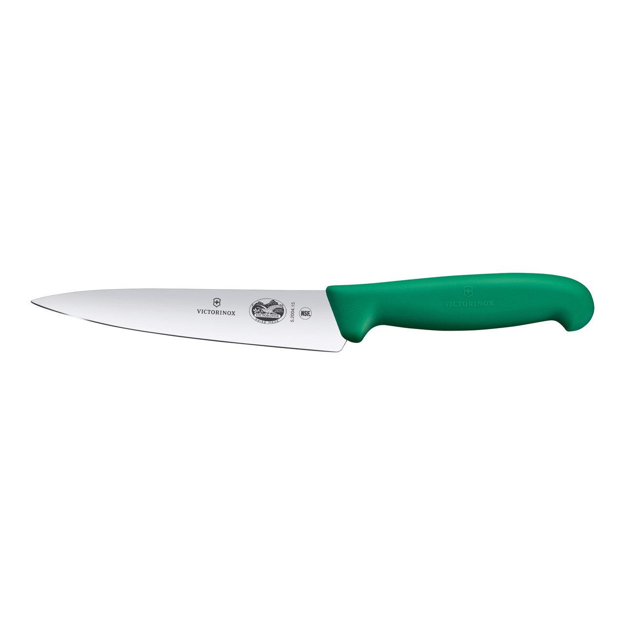 VICTORINOX Fibrox Office Knife, 15cm - Green - Straight Edge