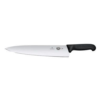 VICTORINOX Fibrox Carving Knife, 31cm - Black - Straight Edge
