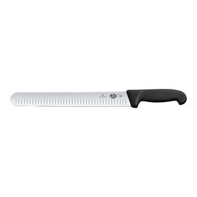 VICTORINOX Fibrox Slicing Knife, 30cm - Black - Straight Edge