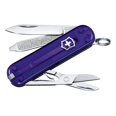 VICTORINOX Swiss Army Knife Classic SD - Transparent - Persian Indigo