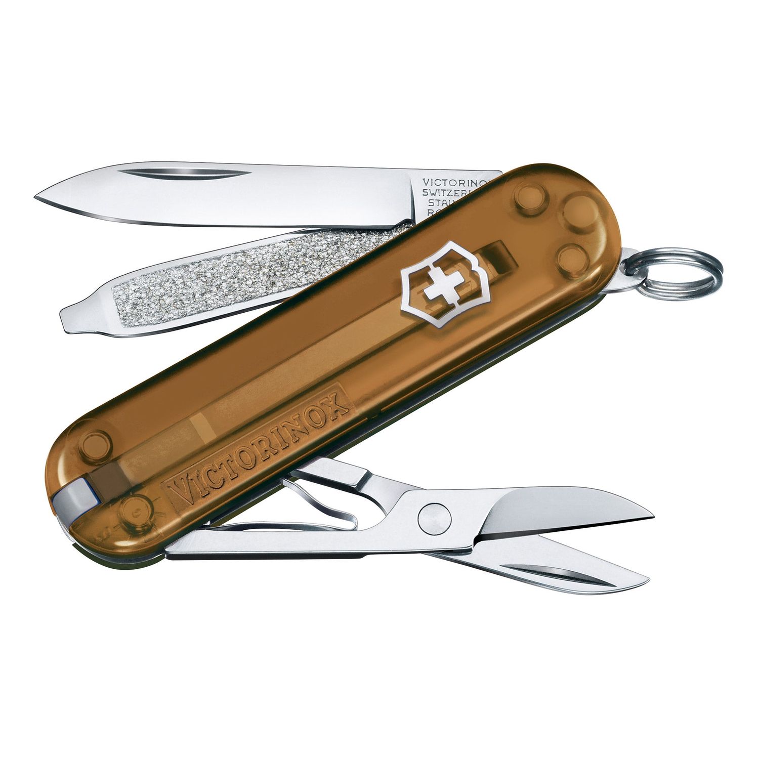 VICTORINOX Swiss Army Knife Classic SD - Transparent - Chocolate Fudge