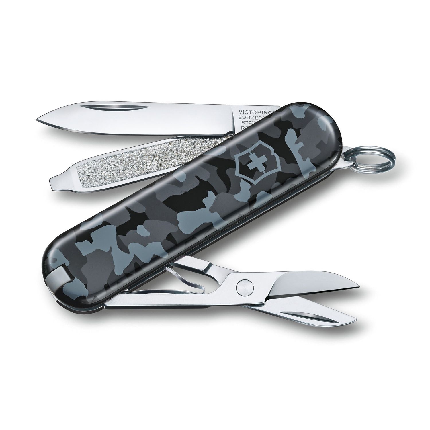 VICTORINOX Swiss Army Knife Classic SD - Camouflage Print - Navy Camouflage