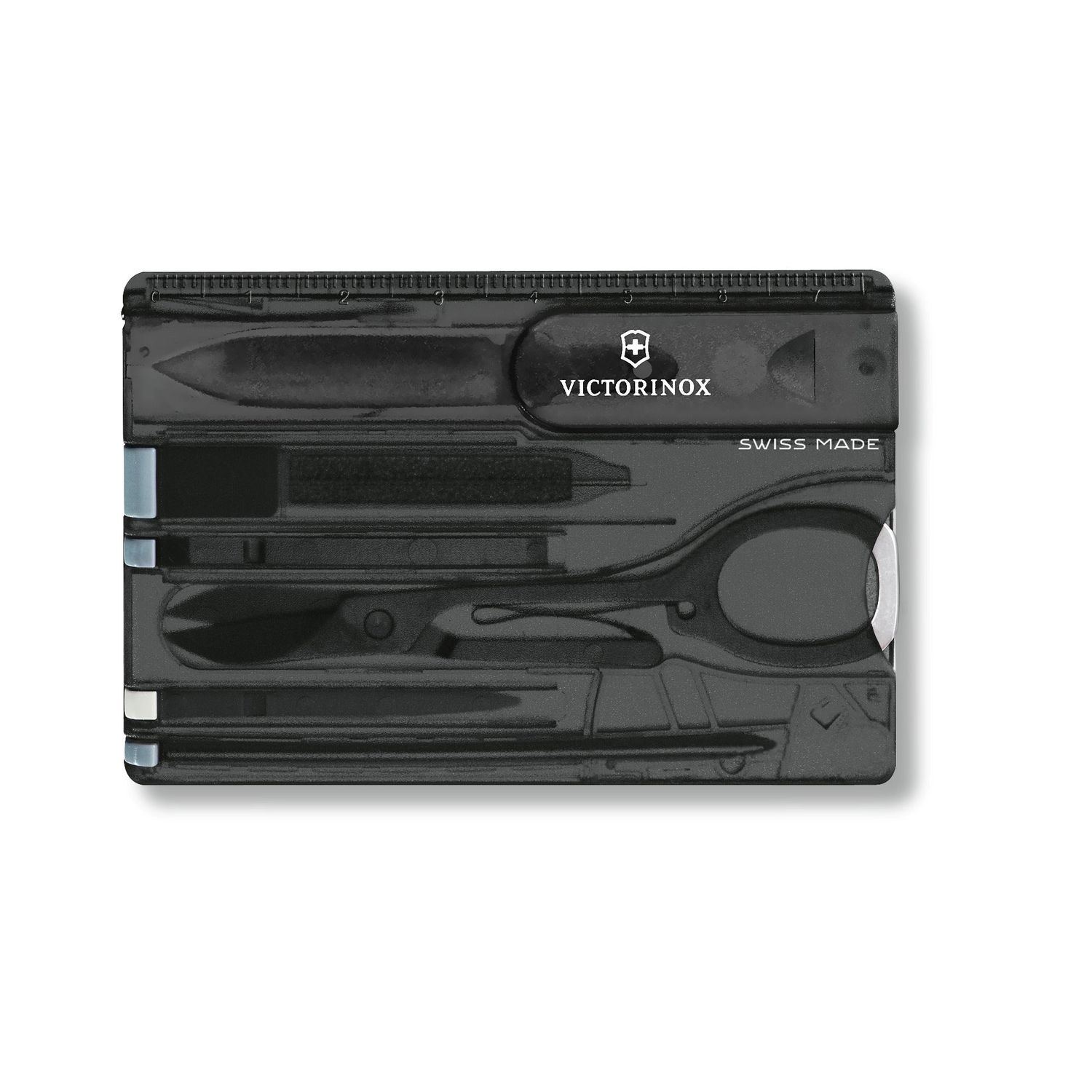 VICTORINOX Swiss Army Knife Swiss Card Classic - Black Transparent