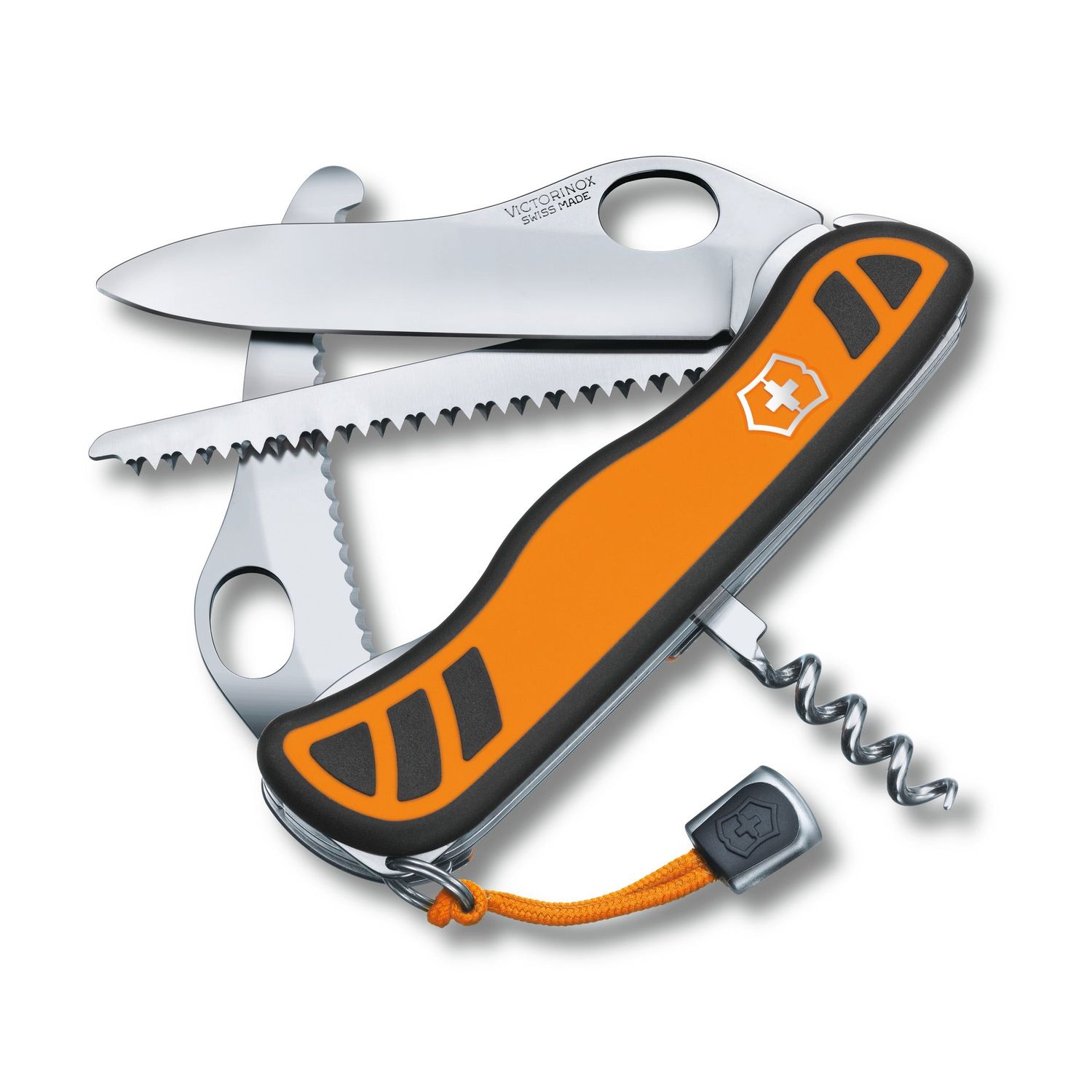 VICTORINOX Swiss Army Knife Hunter XT Grip - Orange/Black