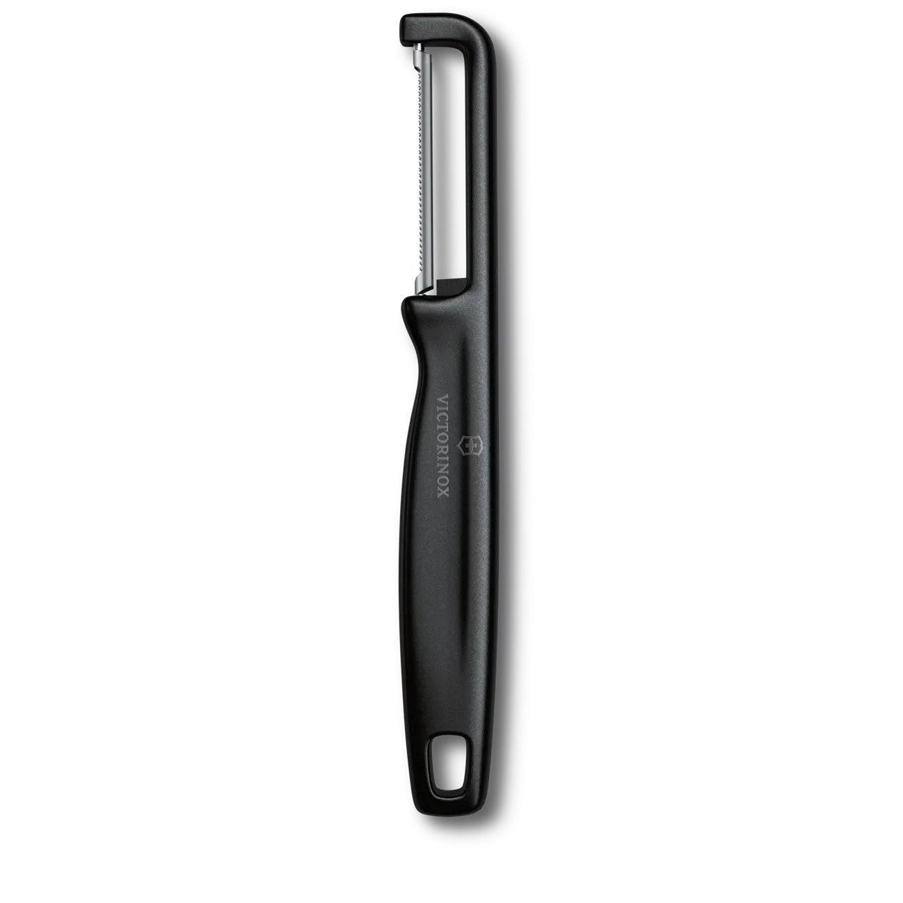 VICTORINOX Iota Serrated Peeler - Black - 10 cm Gift Box