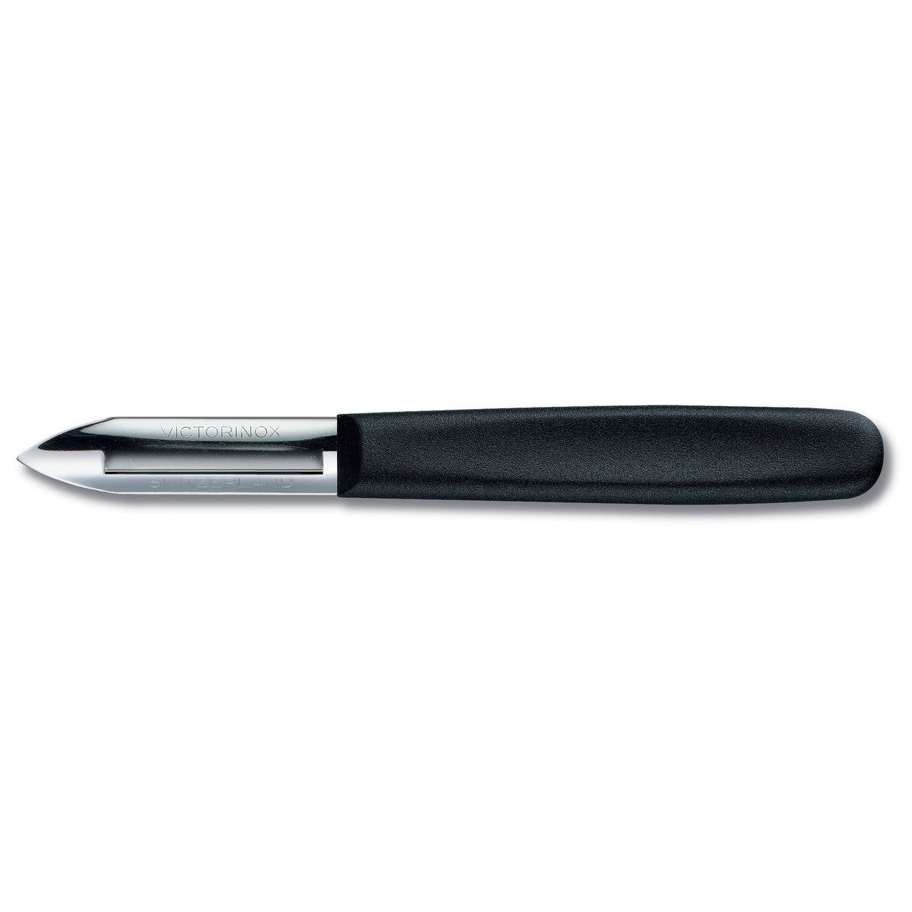 VICTORINOX Potato Peeler, Single Edge, Black - 11 cm