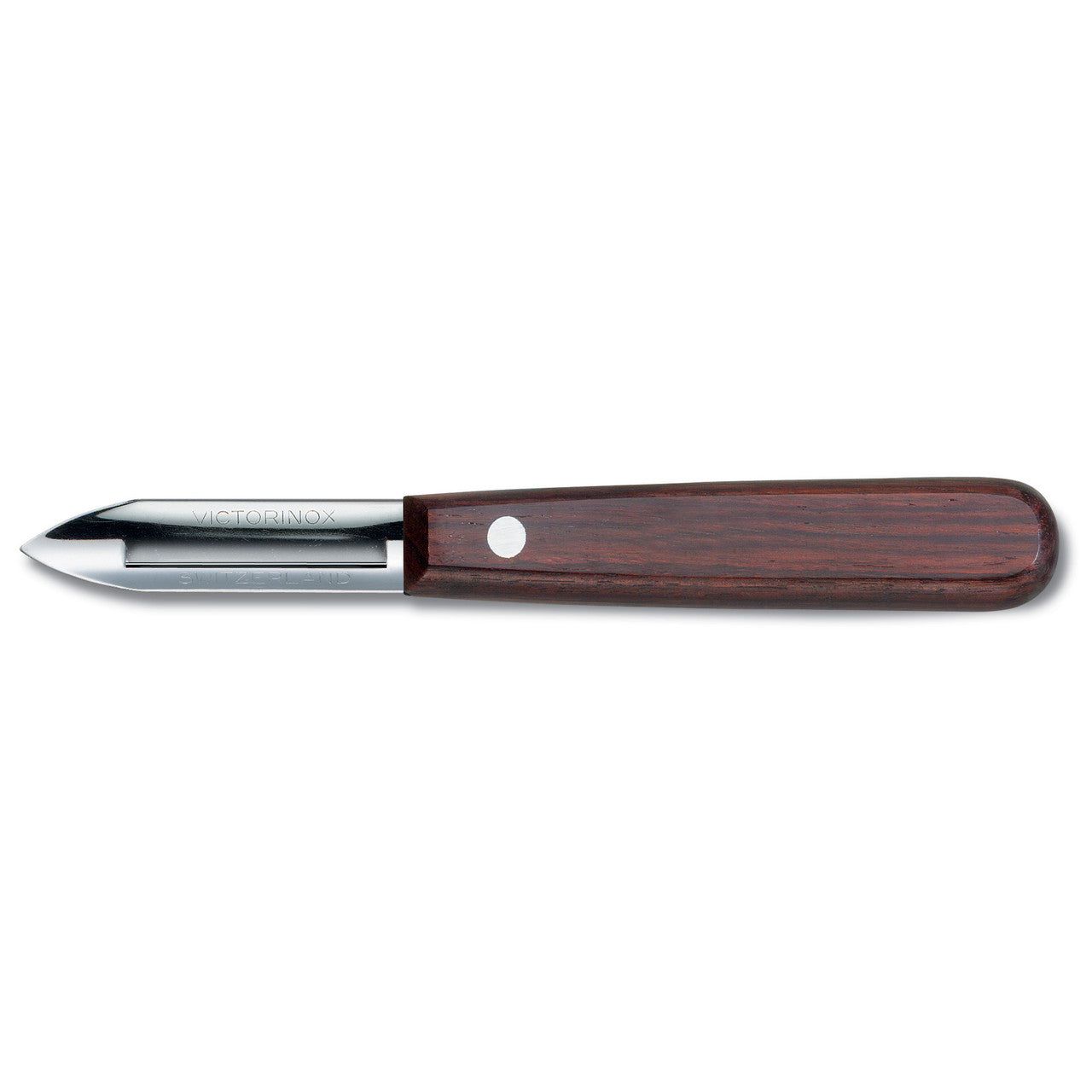 VICTORINOX Potato Peeler, Single Edge - Beechwood Handle - 10 cm