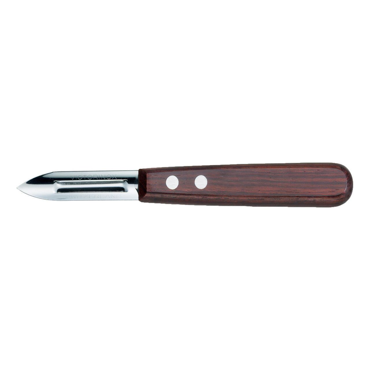 VICTORINOX Wood Potato Peeler, Double Edge - 10 cm