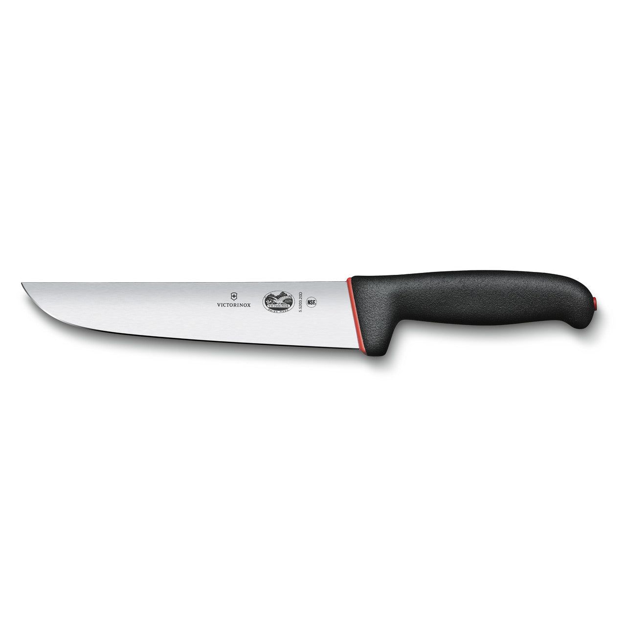 VICTORINOX Butchers Knife, 20cm, Straight Back Blade, Dual Grip - Straight Edge