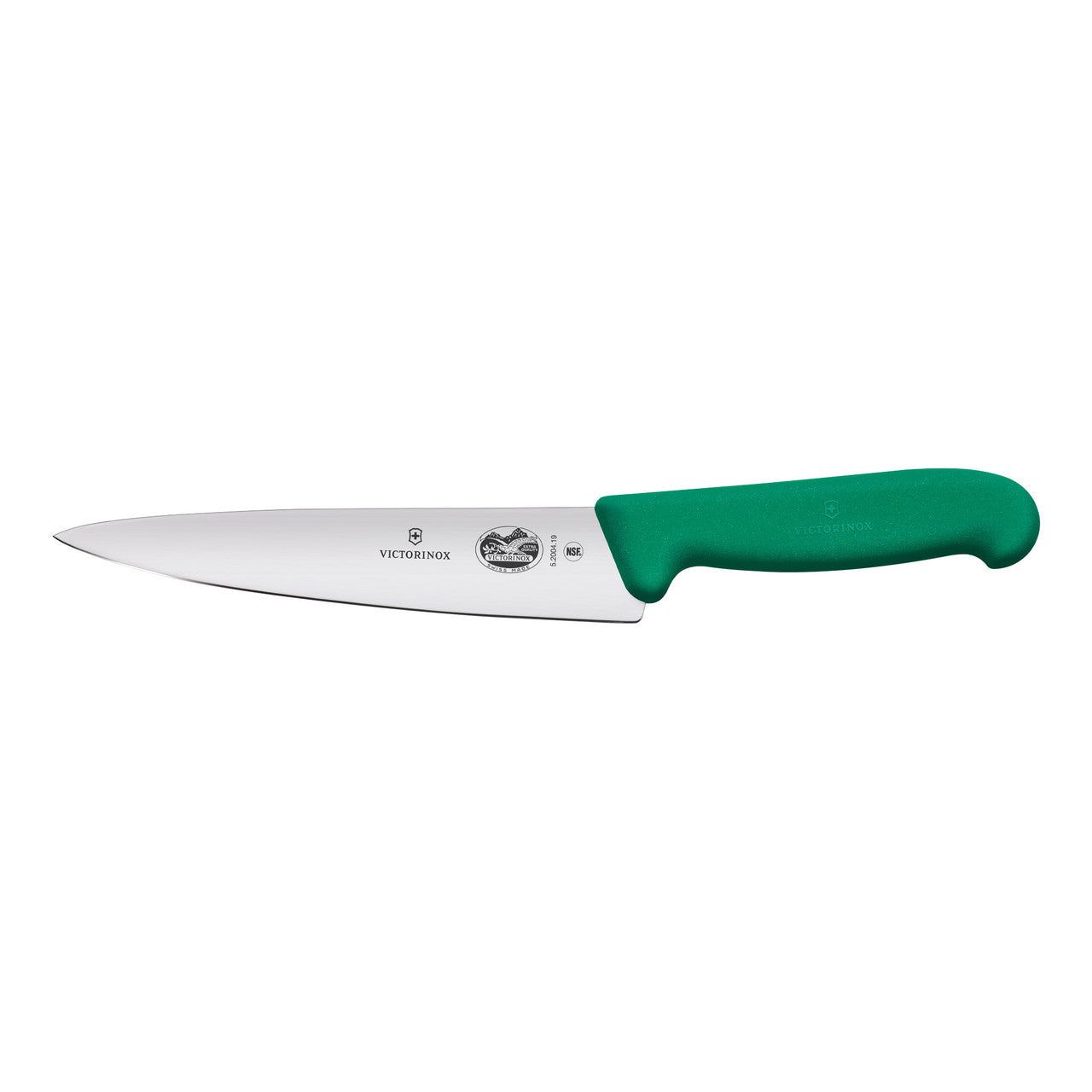 VICTORINOX Fibrox Carving Knife, 19cm - Green - Straight Edge