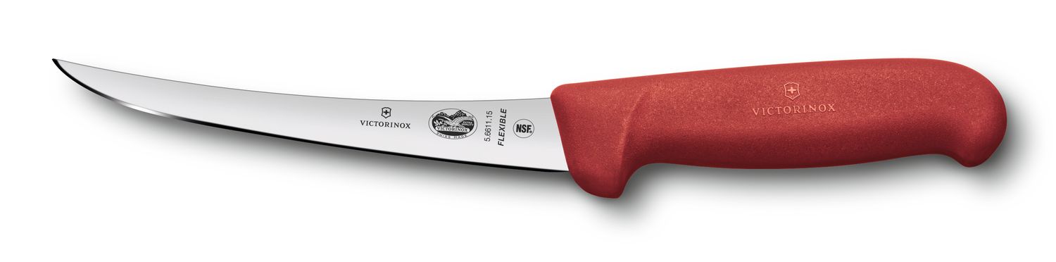 VICTORINOX Boning Knife - Red - 15 cm - Straight Edge