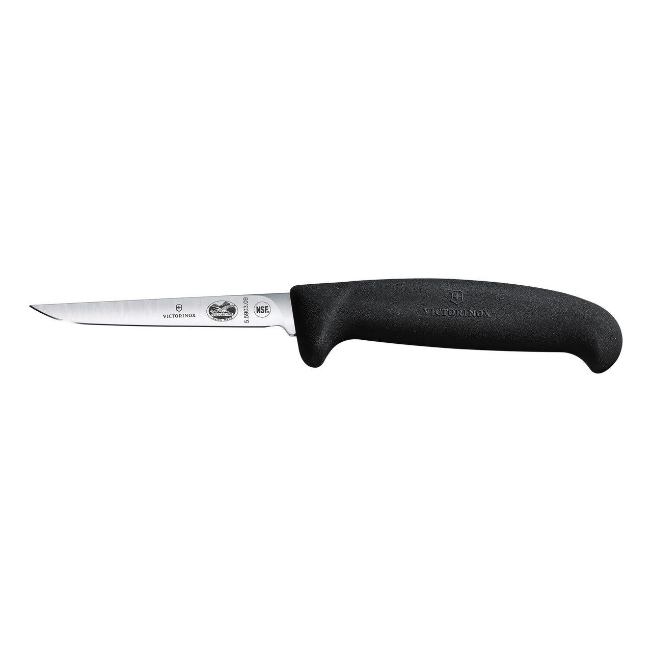 VICTORINOX Fibrox Poultry Knife, 9cm, Straight Edge - Black