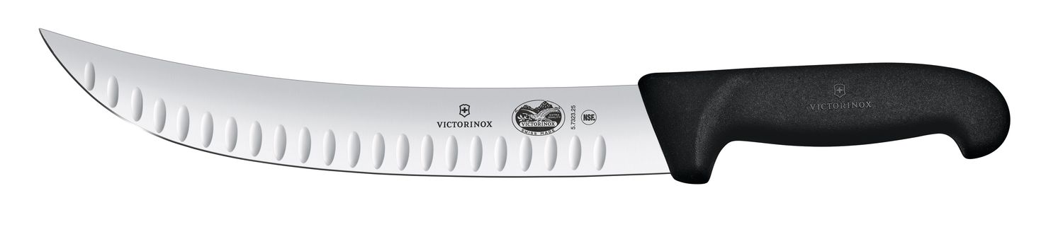 VICTORINOX Cimeter Knife - Curved - Black - 25 cm - Straight Edge