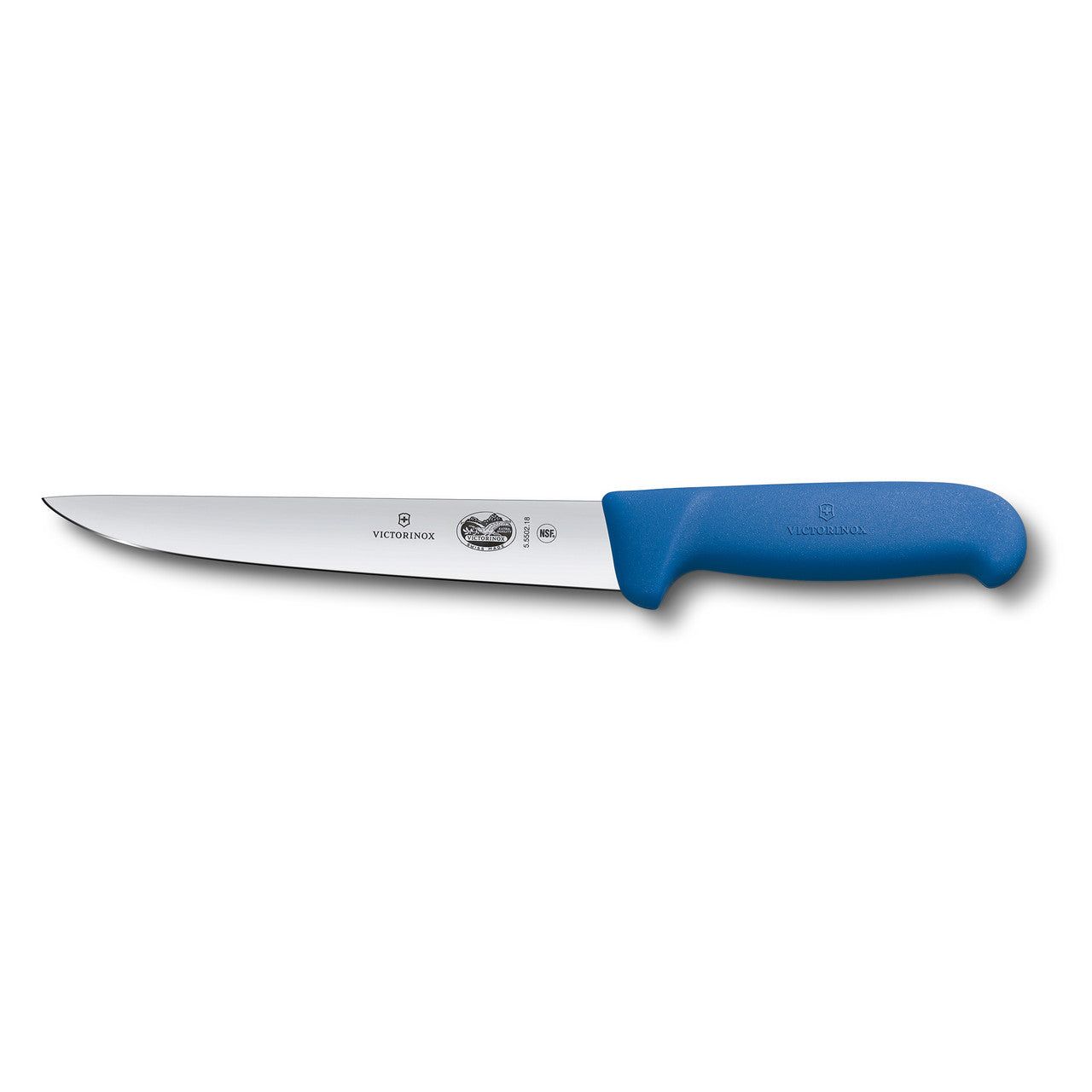VICTORINOX Fibrox Sticking Knife, 22cm, Straight Edge - Blue