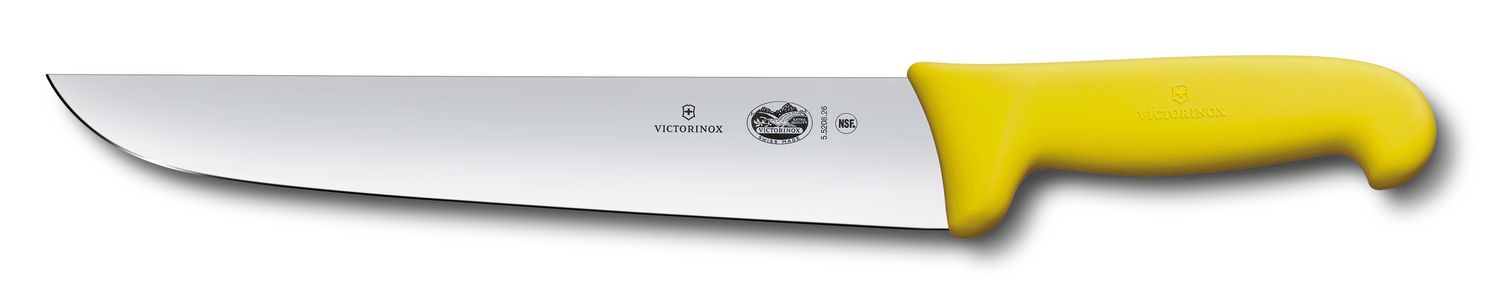 VICTORINOX Butchers Knife - Straight - Yellow - 28 cm - Straight Edge