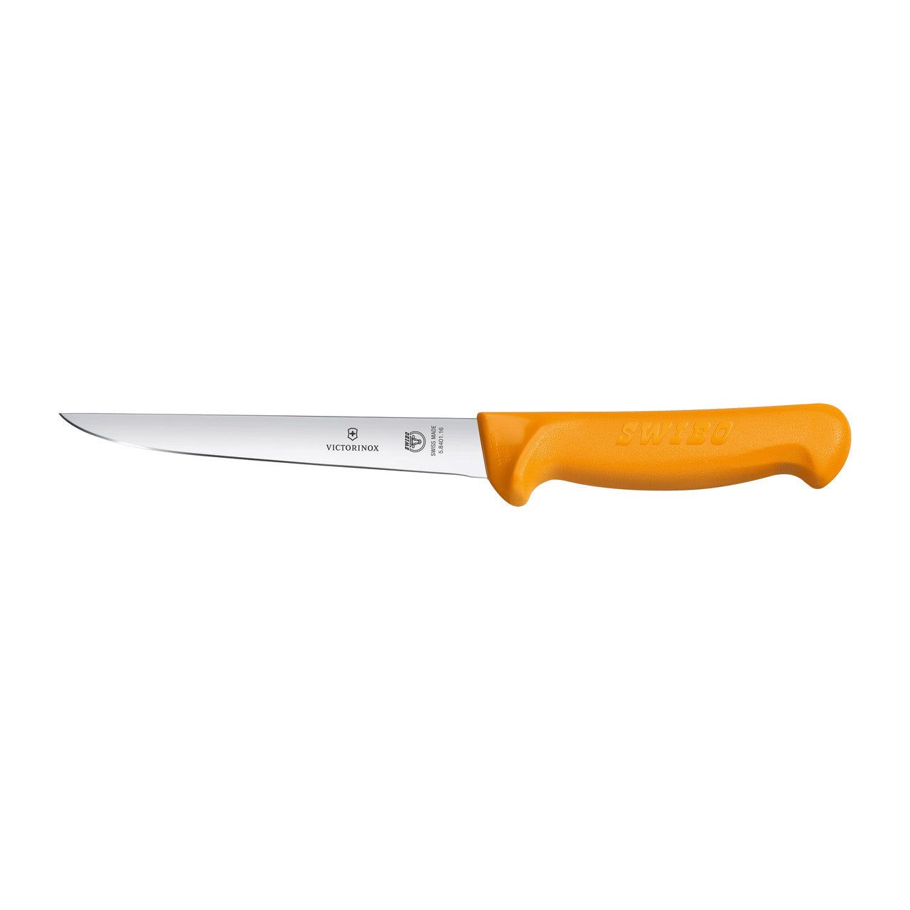 VICTORINOX Swibo Boning Knife, 16cm Straight Wide Blade - Yellow - Straight Edge