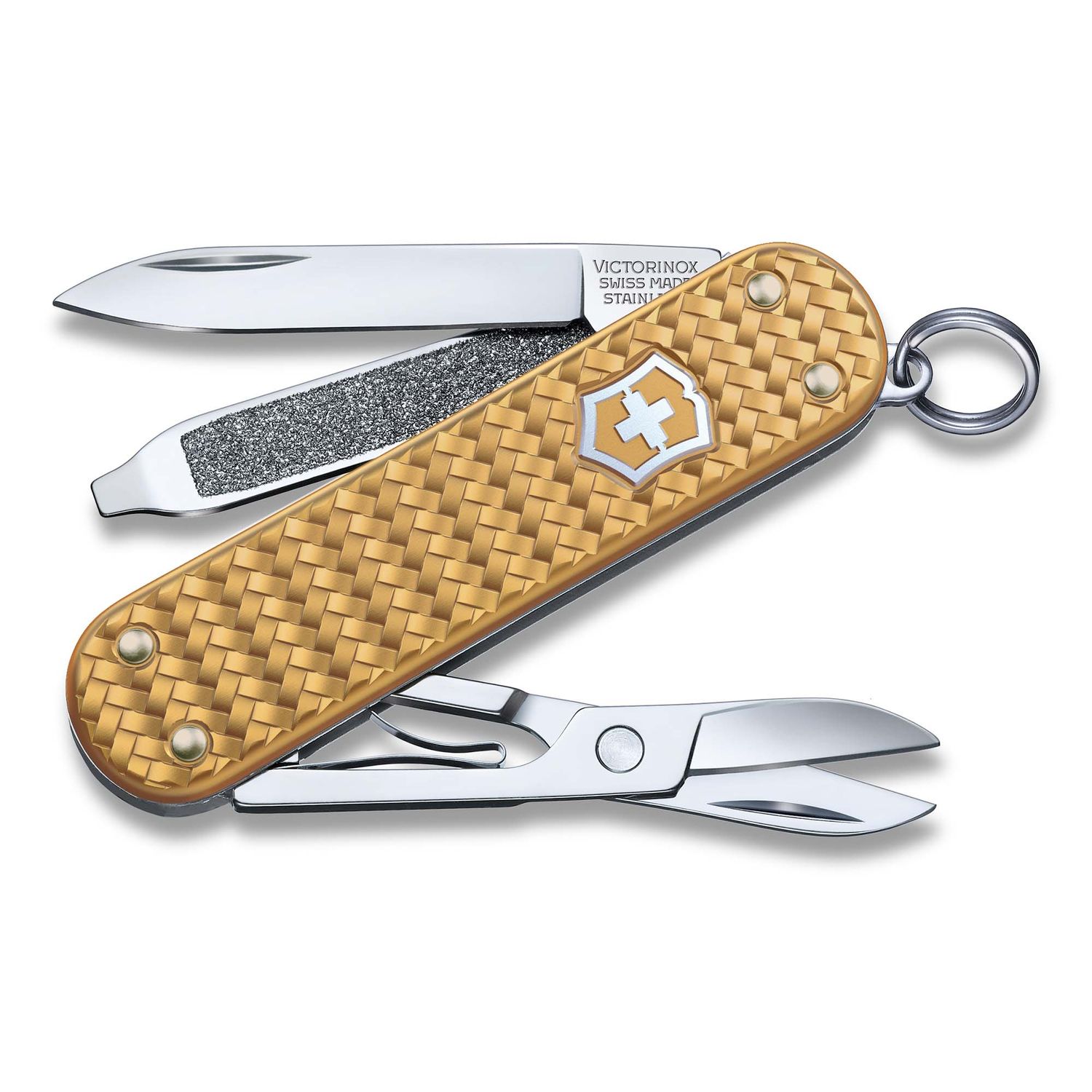 VICTORINOX Swiss Army Knife Classic SD - Precious Alox - Brass Gold