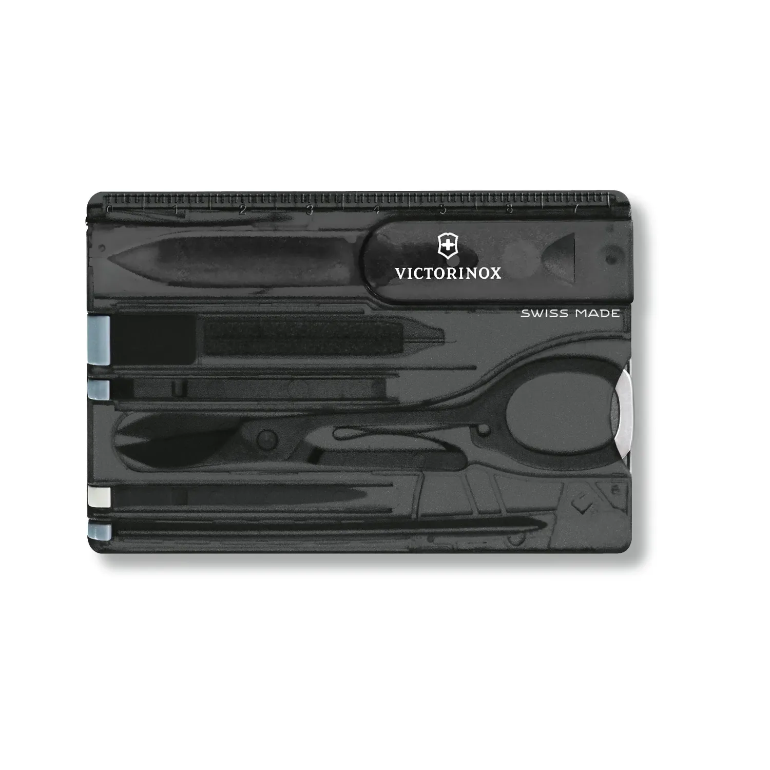 VICTORINOX Swiss Army Knife Swiss Card Classic - Black Transparent