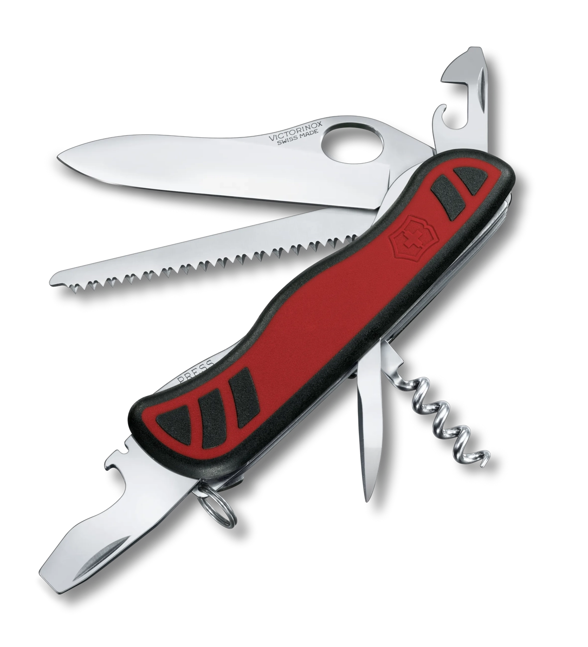 VICTORINOX Swiss Army Knife Forester with Grip - Red/Black