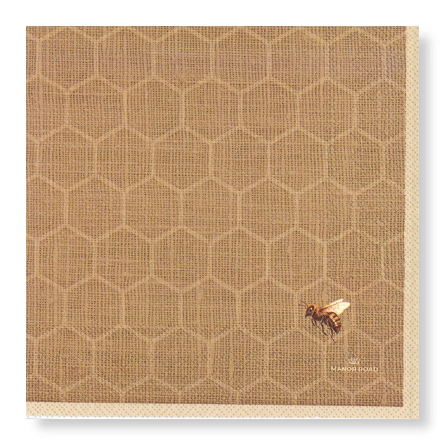 MANOR ROAD Napkins Luncheon - Linen (Honeycomb)