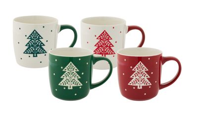 BUNDANOON Barrel Mug Set - 400ml - Xmas Tree