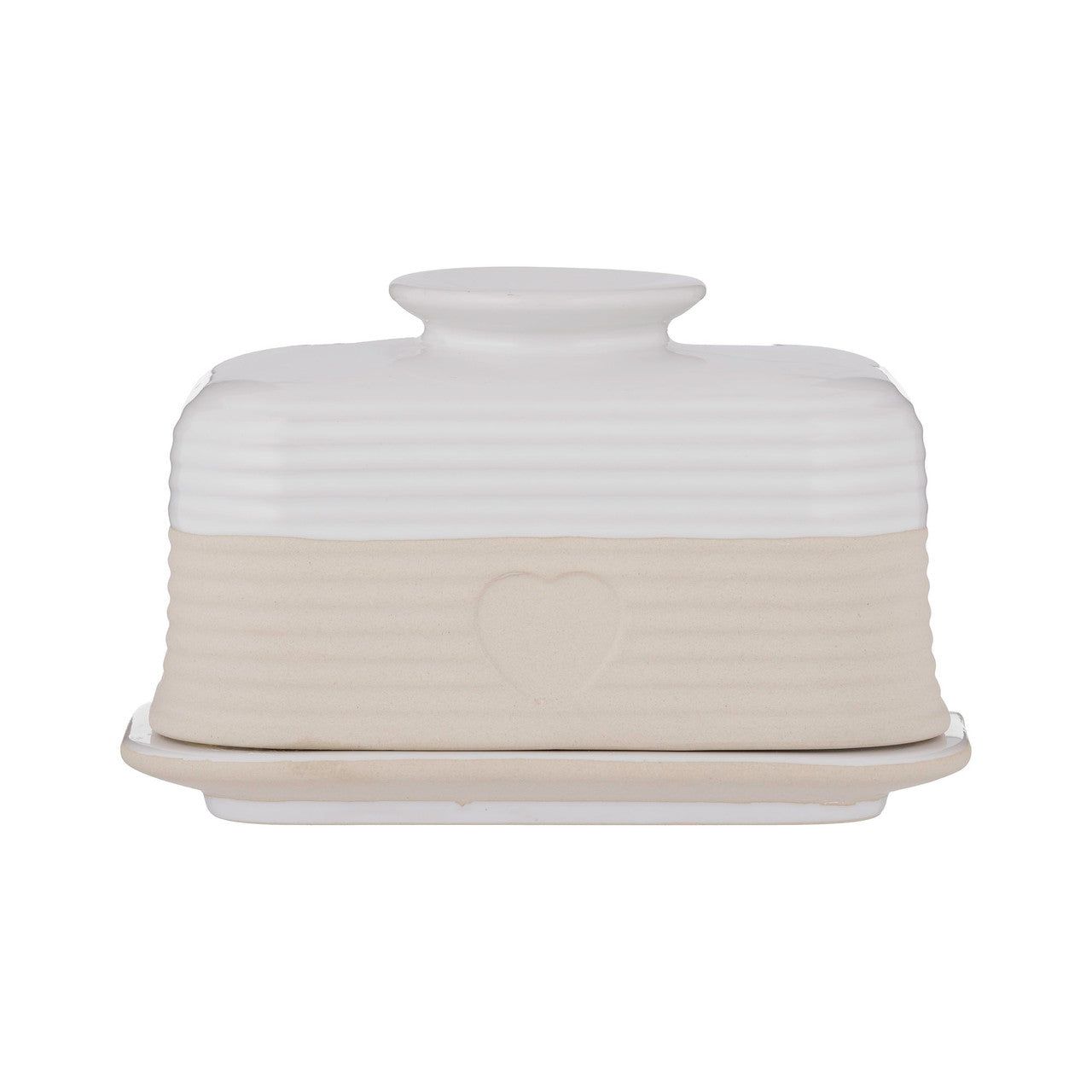 MASON CASH Rustic Charm Butter Dish, 10 x 15.6 x 10.6cm