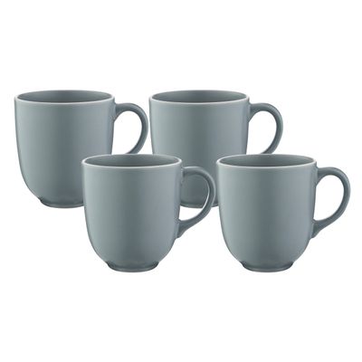 MASON CASH Classic Collection Grey Set of 4 Mugs, 400ml