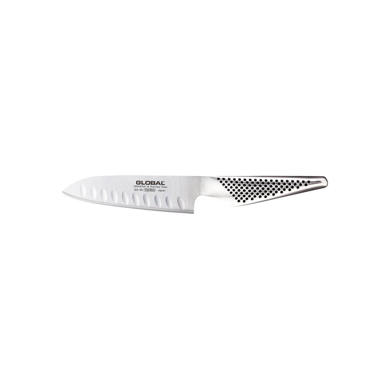 GLOBAL Classic 13cm Santoku Knife, Fluted GS-90