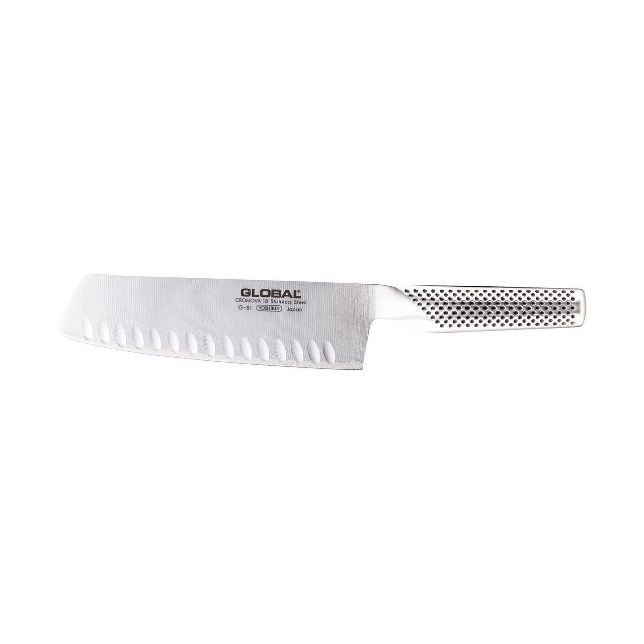 GLOBAL Classic 18cm Vegetable Knife, Fluted G-81