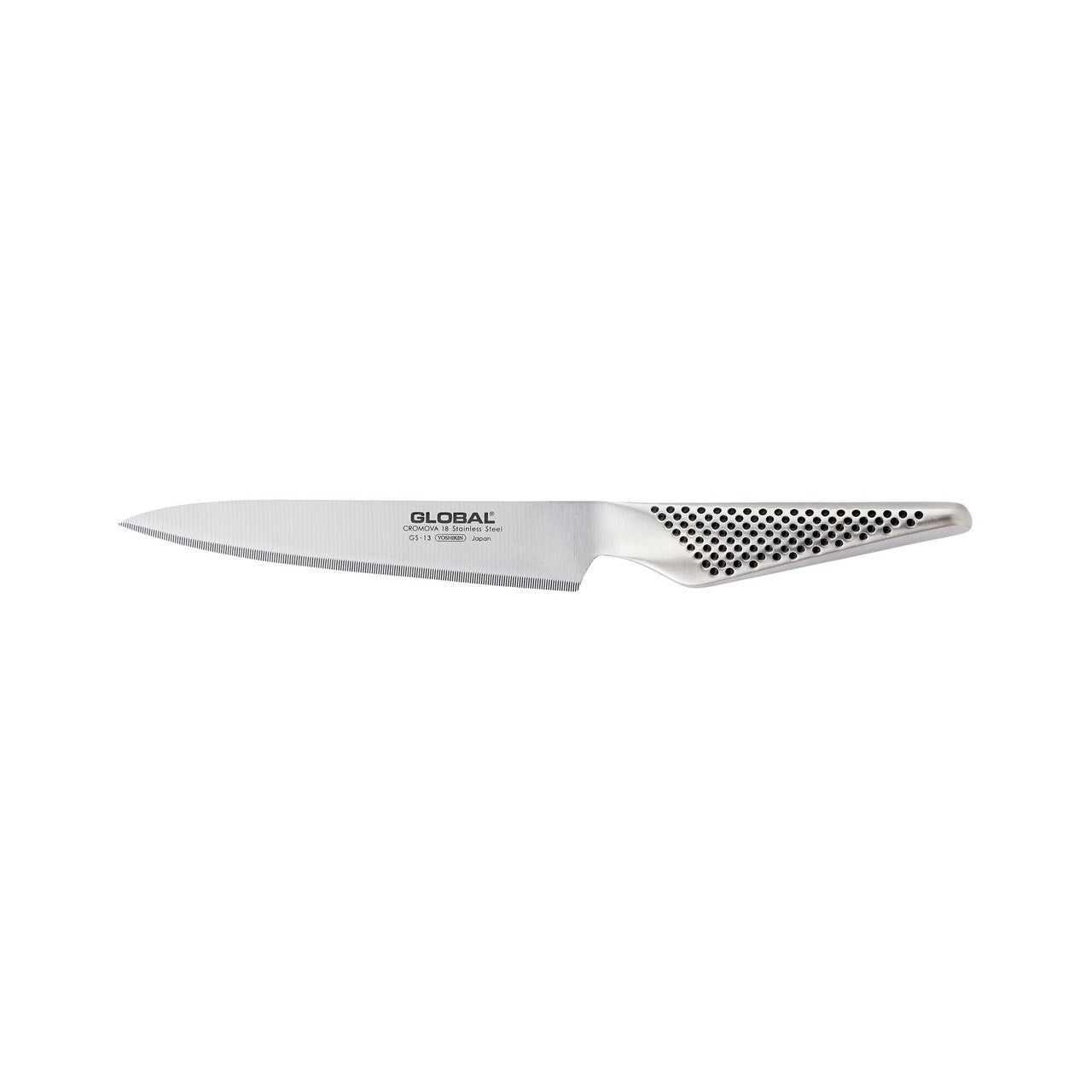 GLOBAL Classic 15cm Utility Knife, Fine Serration GS-13L