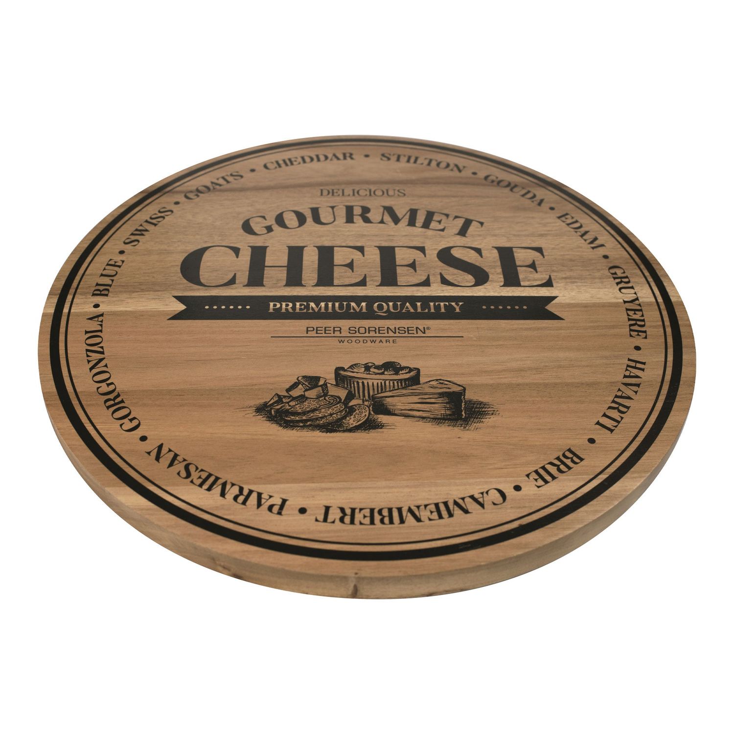 PEER SORENSEN Round Cheese / Serving Board, 40cm diameter x 2cm