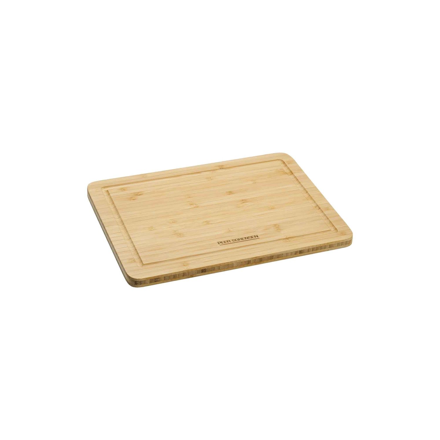 PEER SORENSEN Tri-Ply Cutting Board with Juice Groove, 27 x 20 x 1.2cm