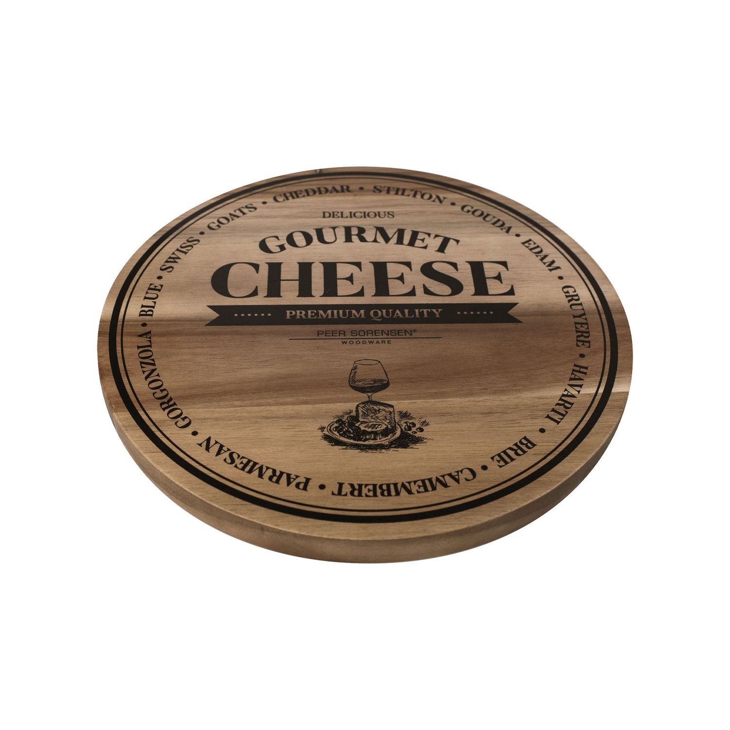 PEER SORENSEN Round Cheese / Serving Board, 28cm diameter x 2cm