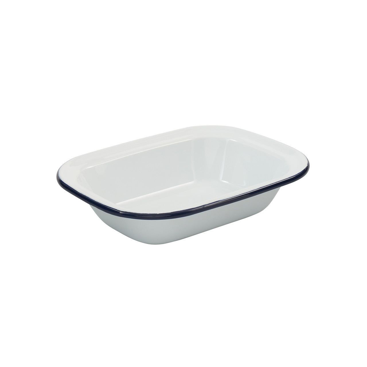 BAKEMASTER Enamel Rectangular Pie Dish, 23.5 x 18 x 5cm